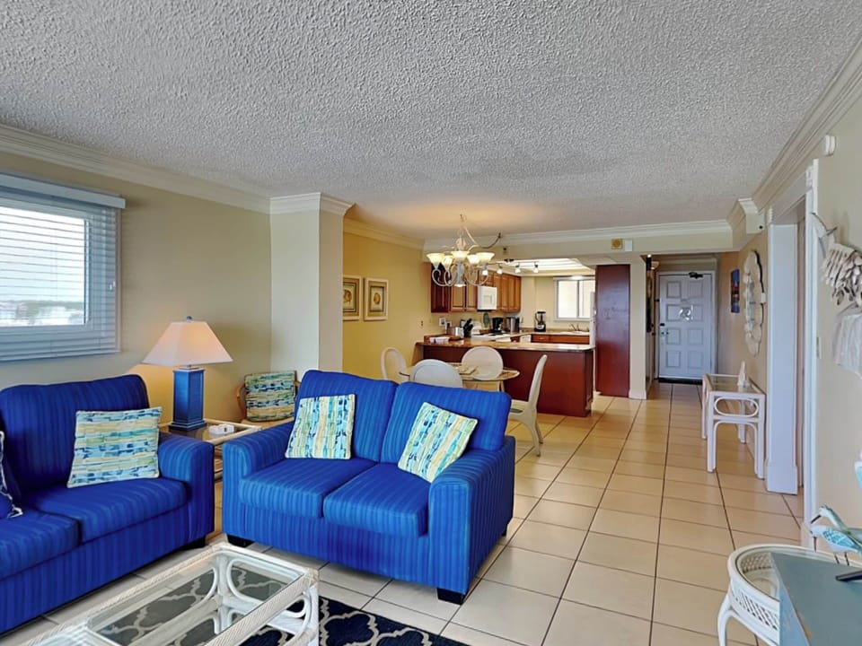 Condo, 1 King Bed with Sofa bed, Balcony, Ocean View | Living area | 40-inch TV with cable channels