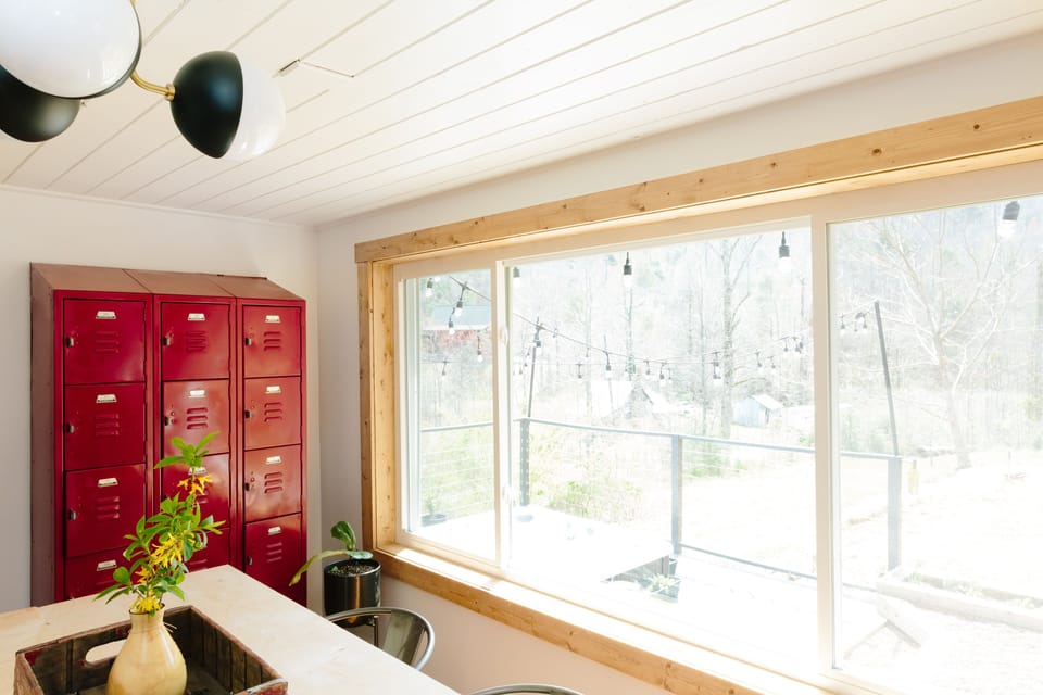 view from dining area