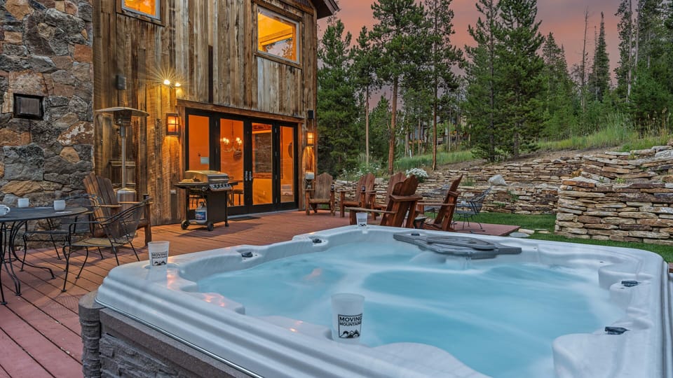 Hot Tub, Main Level Patio - Private hot tub with outdoor seating area