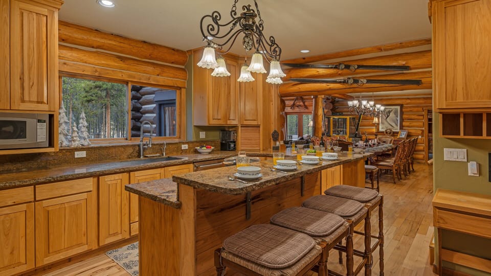 Kitchen on main level with double ovens