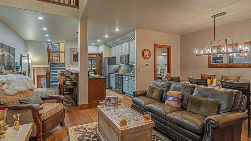 Great room opens to kitchen on main level