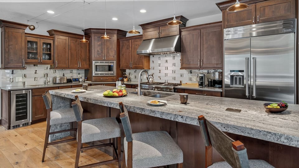 Large kitchen island