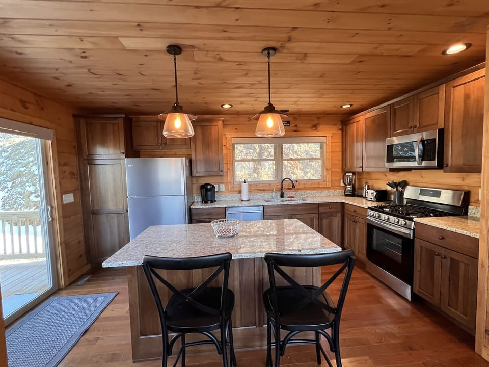 Large Kitchen fully equipped with all the cooking essentials you may need. 