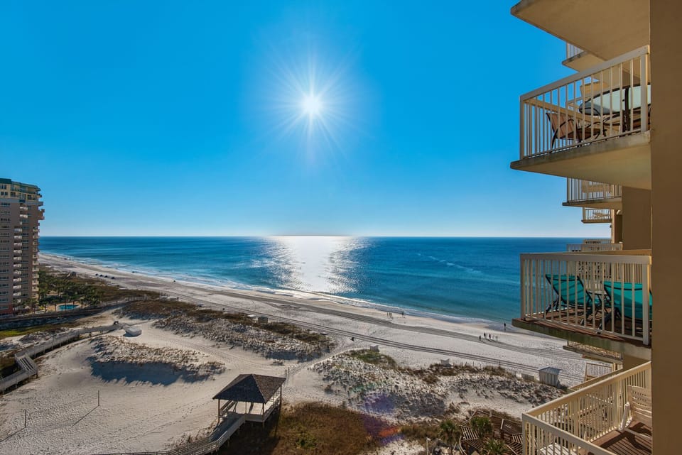 Amazing Balcony view faces the east.