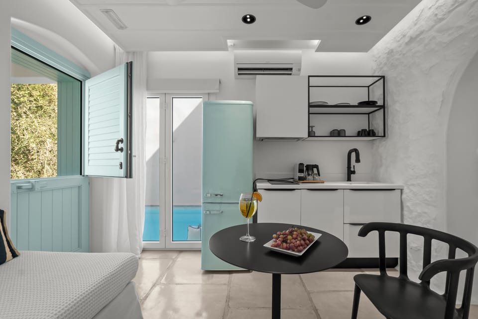 Majo Two Bedroom Villa with Private Heated Pool | Private kitchen | Mini-fridge, espresso maker, electric kettle, freezer