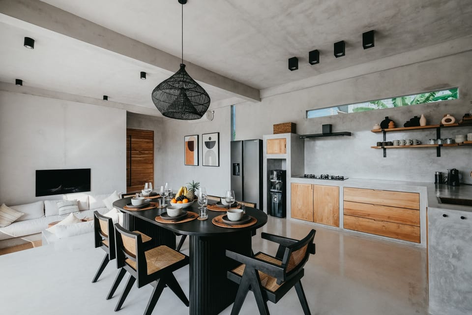 Luxury Villa | Private kitchen | Full-size fridge, stovetop, toaster, cookware/dishes/utensils