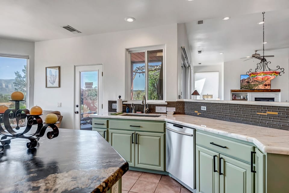 Spacious Kitchen with New Stainless Steel Appliances