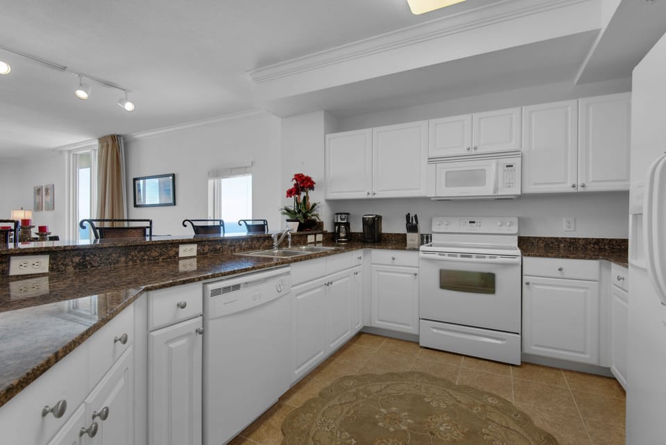 Kitchen has everything your chef needs