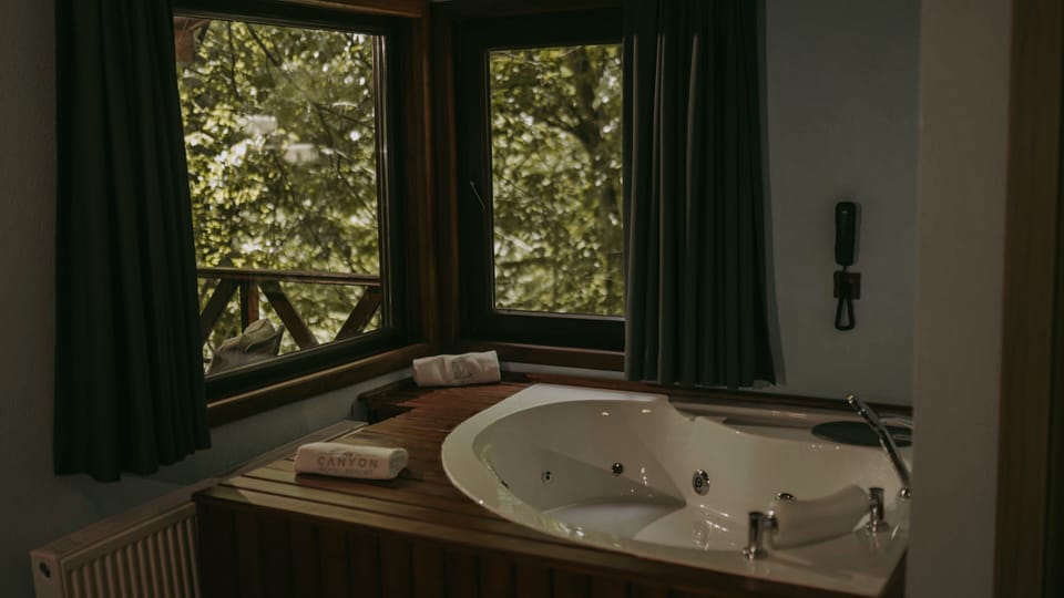 Luxury Tree House | Private spa tub