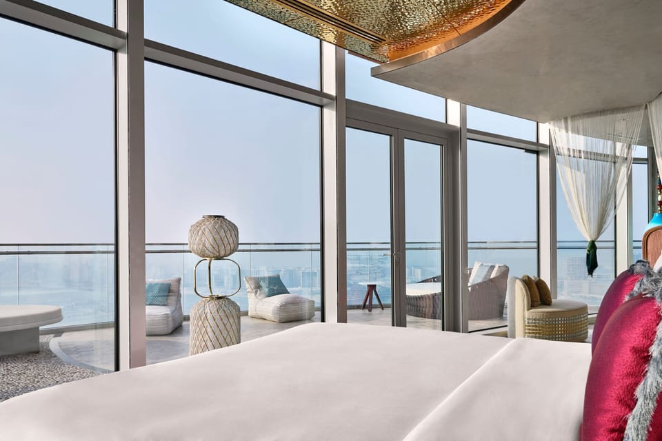 Penthouse, 2 Bedrooms, Balcony, Sea View | Premium bedding, minibar, in-room safe, desk