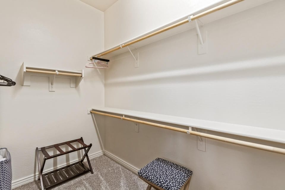 Main bedroom walk in closet