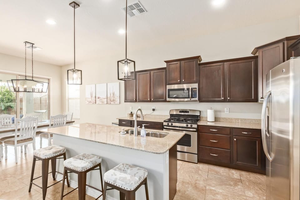 Large kitchen island