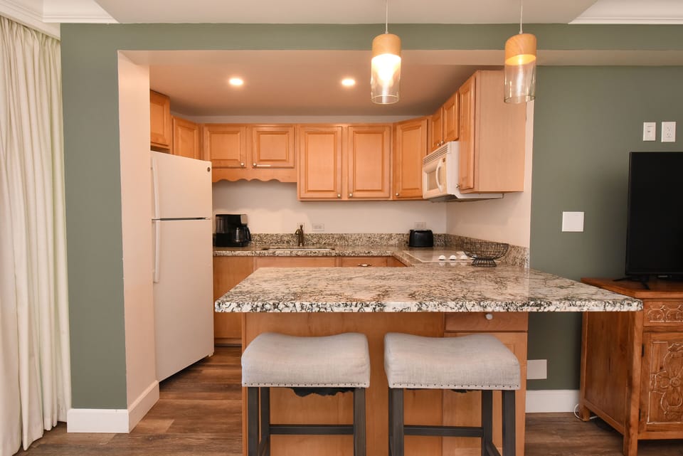 Well appointed kitchen with great counter space