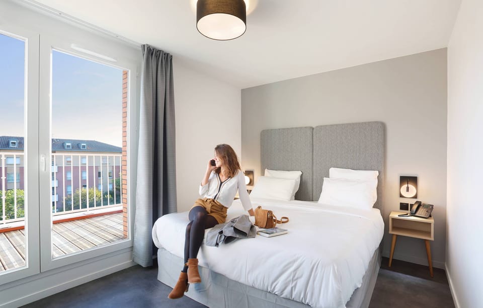 Drift to sleep in a comfortable bed after a wonderful day outside.