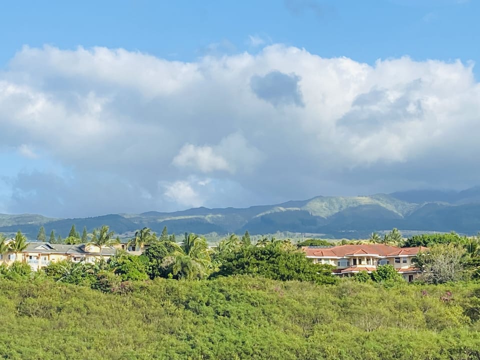 Beautiful West Mauil Mountain View from the Master bedroom 