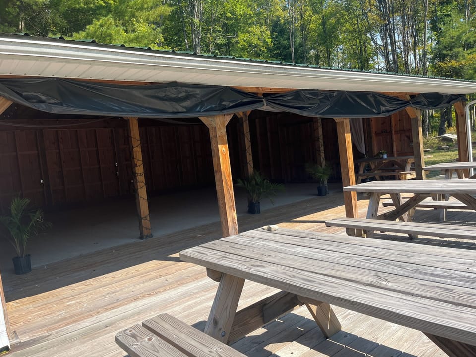 Outdoor entertainment space & dining available for additional rental.