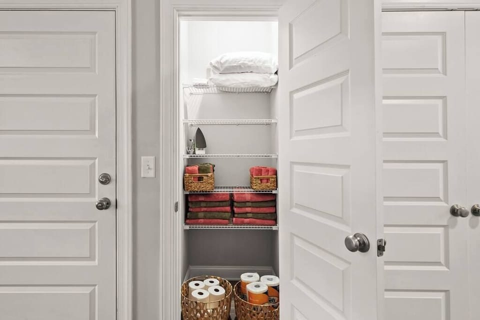 Extras!! We believe in giving you all the comforts of home including extra towels, pillows and paper products