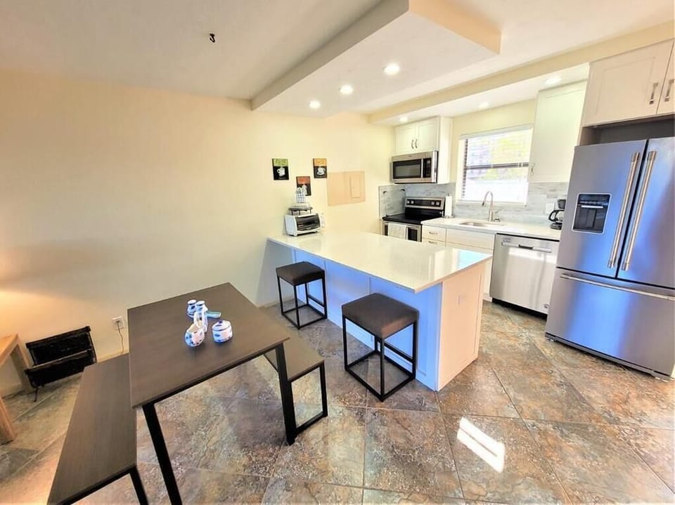 Kitchen and dining area