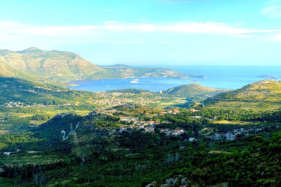 Five star views across the valley to the Dubrovnik Riviera