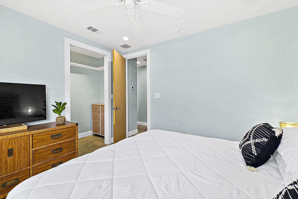 Each room has its own TV to keep everyone entertained