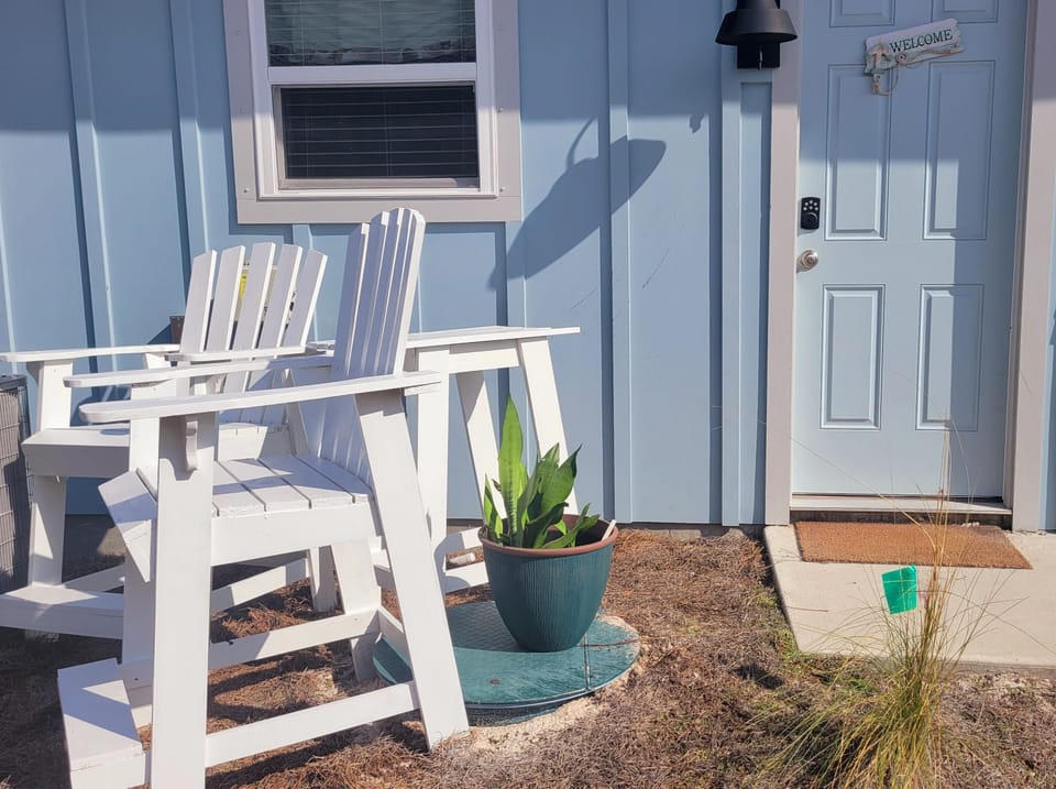 your private outdoor seating