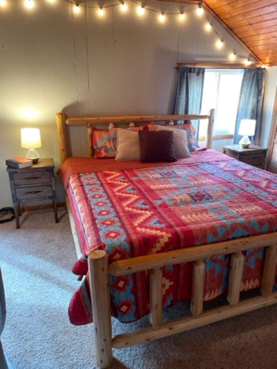 Second floor bedroom with king size bed