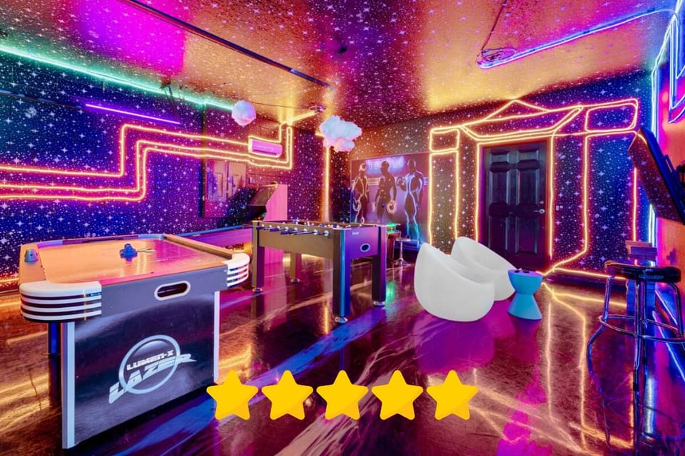 This game room is a guest favorite! Over 400 arcade games, foosball, air hockey, skee ball, Giant Jenga & Nintendo Switch await your family entertainment!