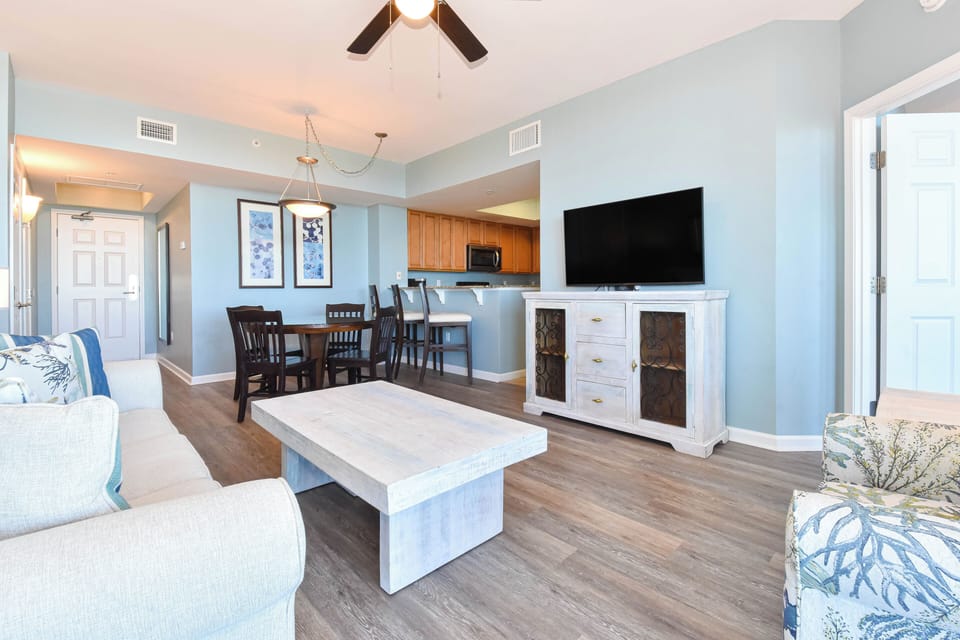 The Palms of Destin 11216- Living Area with TV