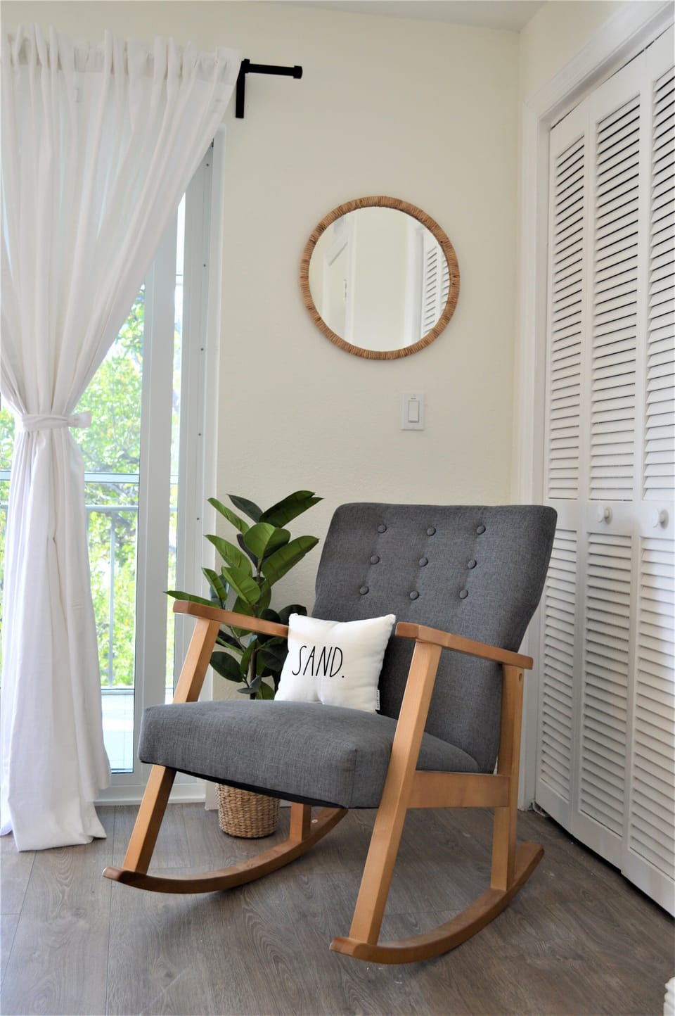 Rocker in primary bedroom