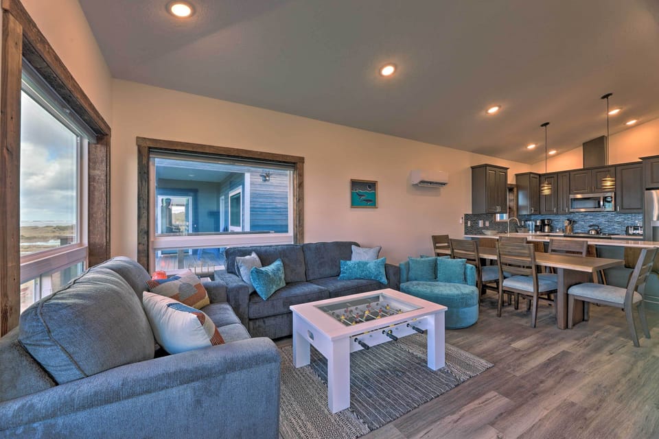 Living Room | Smart TV | Foosball Coffee Table