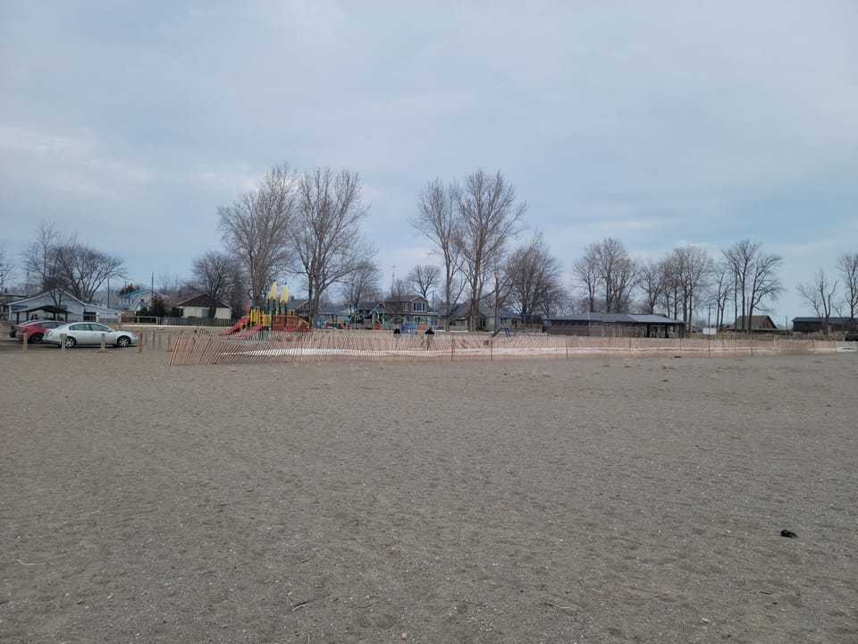 nearby beach area
