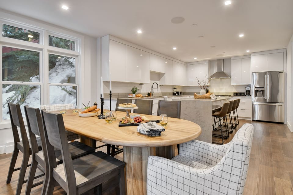 Beautiful open floor plan features a modern interior.