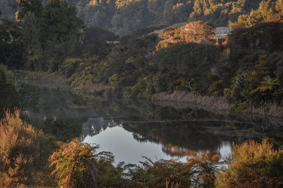 Veiws of Lake  Rotokauwau from your deck . Taranaki’s deepest natural lake.