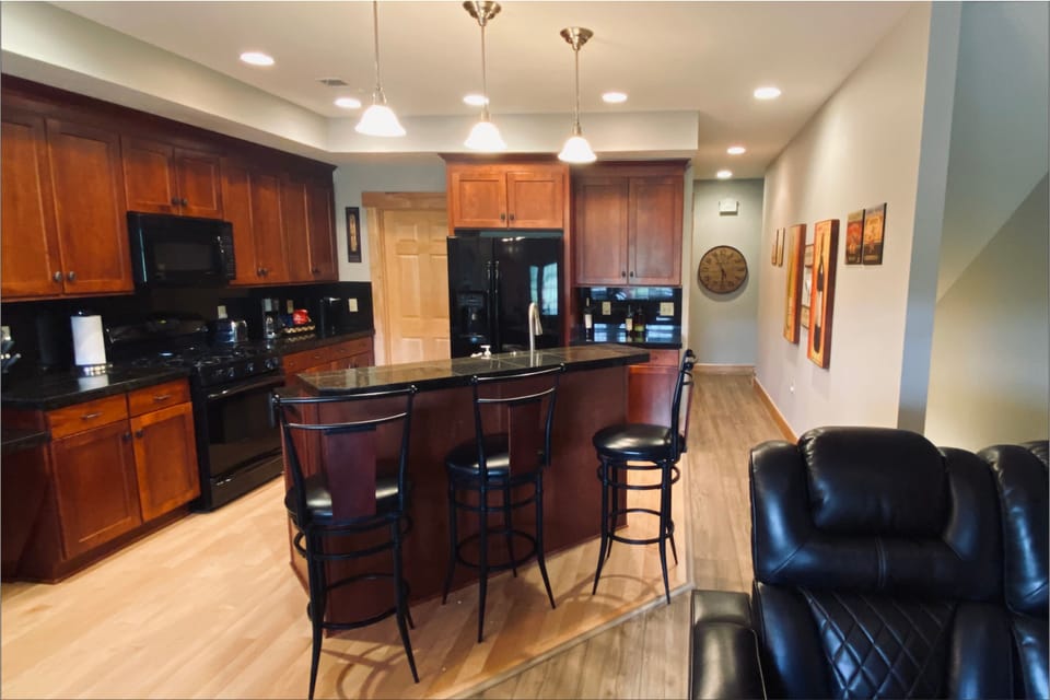 Kitchen From Living Room