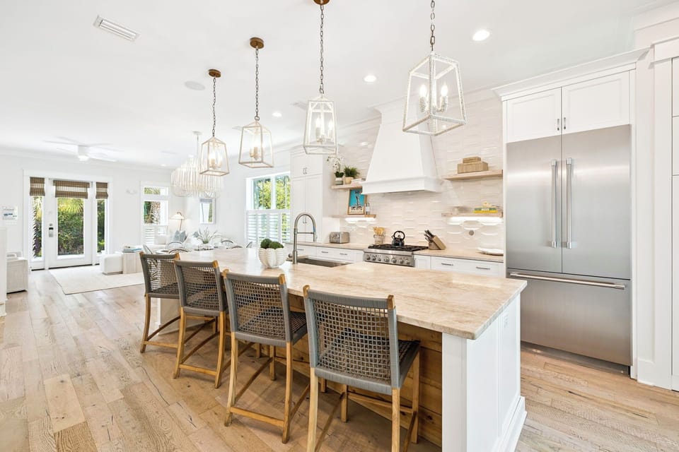 Fully Equipped Chef's Kitchen - Offering Bar Seating for 4