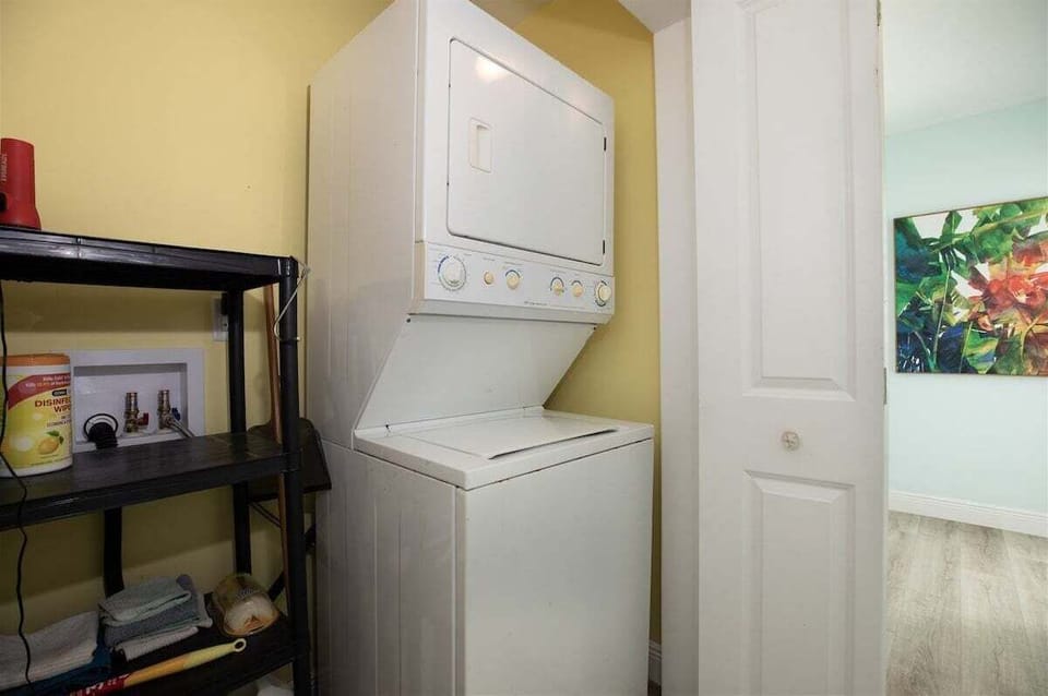 Washer and dryer available to keep beach towels and vacation clothes fresh throughout your stay.