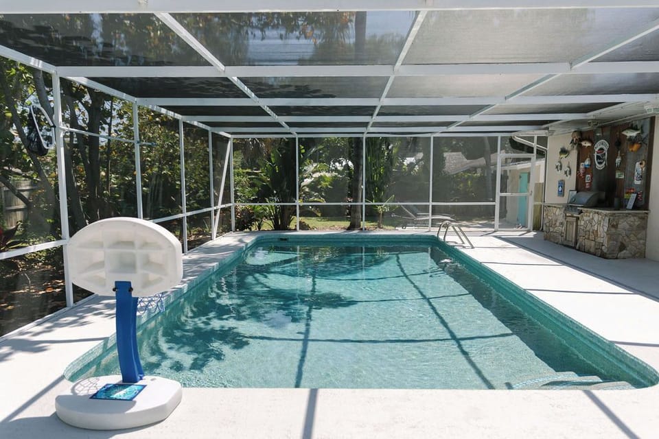 Extra large saltwater pool