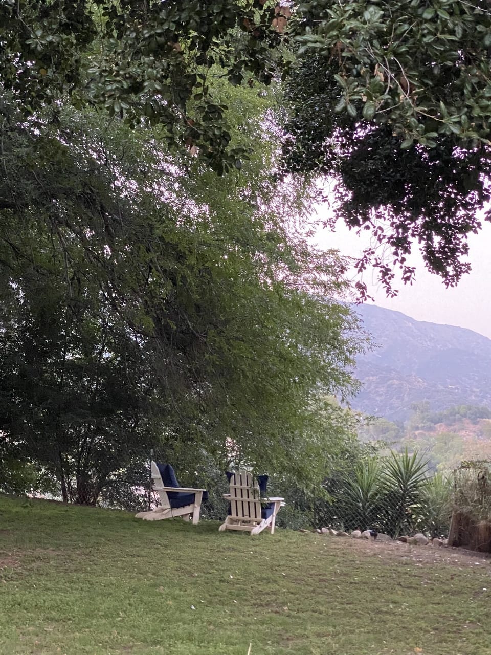 Back Yard - 2 chairs mountain view. 