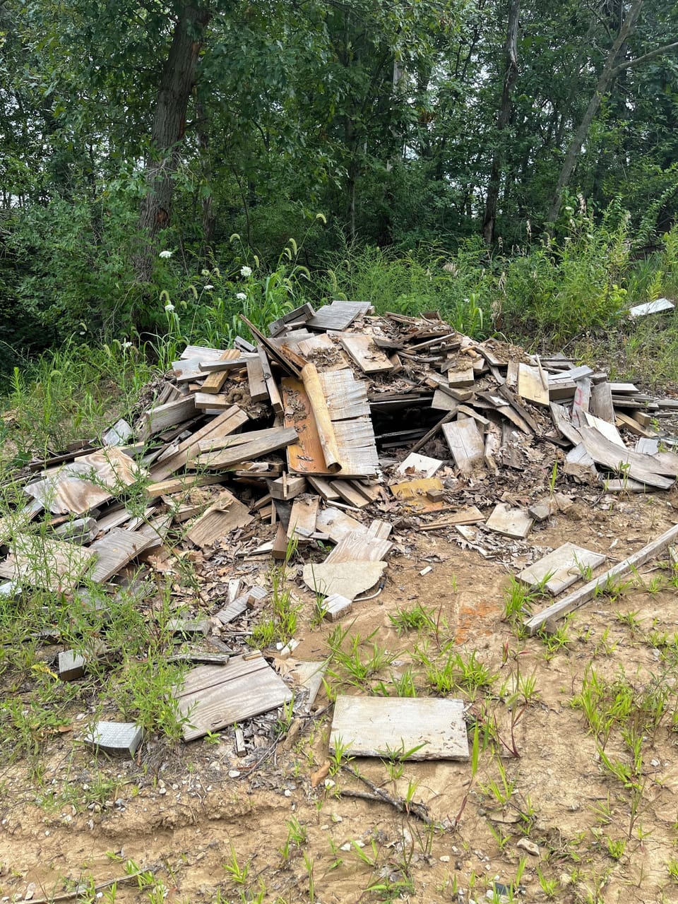 We provide a pile of fire wood.