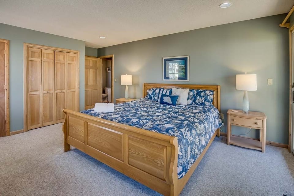 Mid-Level King Master Bedroom with Deck Access