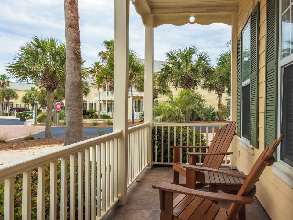 Upstairs Balcony Accessible from Master Bedroom