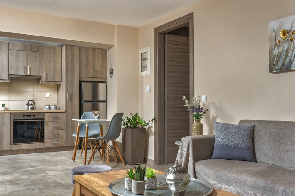 Luxury Apartment | Living area | 32-inch Smart TV with satellite channels, TV, printers