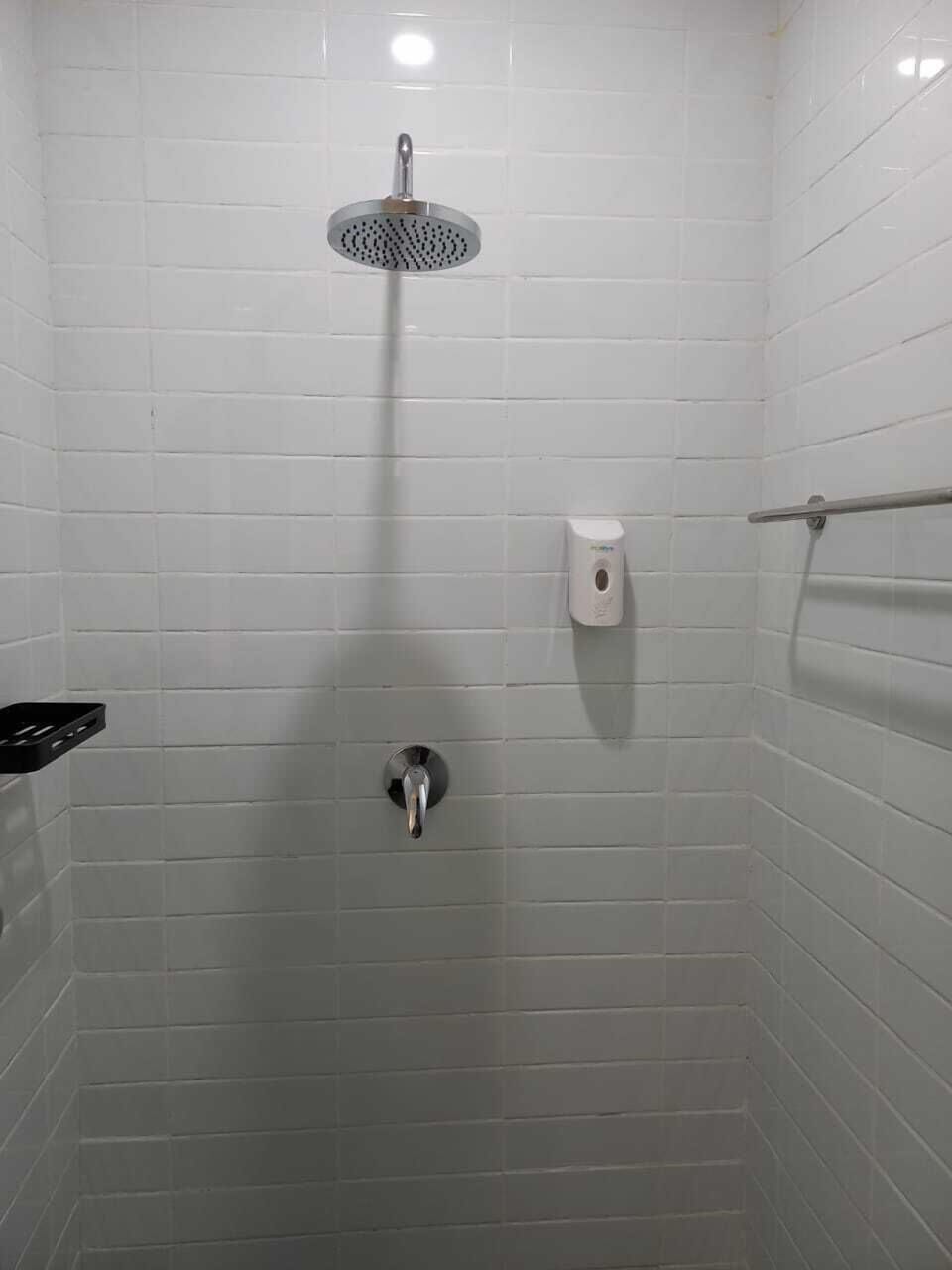 Shower, free toiletries, hair dryer, slippers