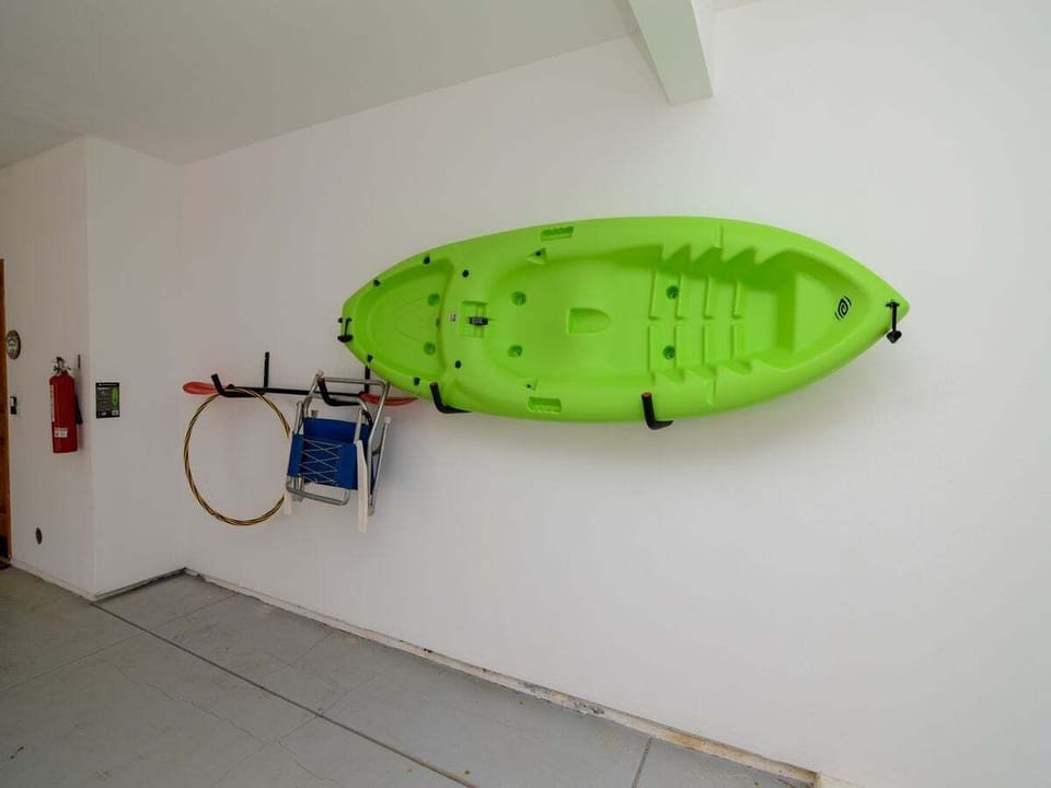 Private garage offers secure storage for kayaks and beach gear — easy access to the Sea of Cortez from this El Dorado Ranch vacation rental.