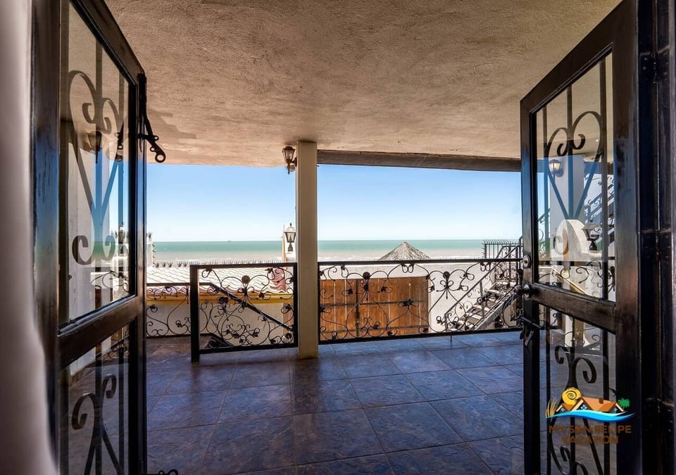 See the entrance to the second bedroom at Casa Las Palmas in the Las Palmas community of San Felipe BC MX — showing door placement and access.
