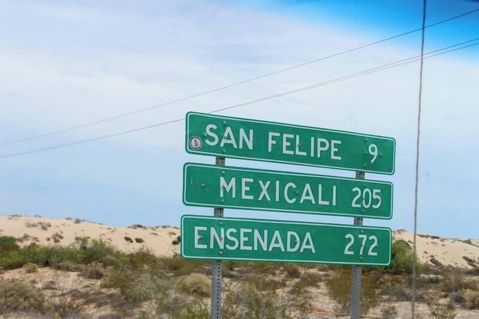 Highway 5 (Carretera Federal 5) is the main route from Mexicali to San Felipe and south to Puertecitos and Gonzaga Bay