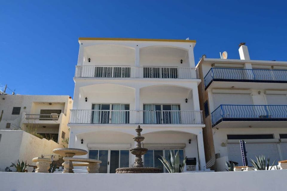 las palmas San Felipe sky house view of the house from the beach.