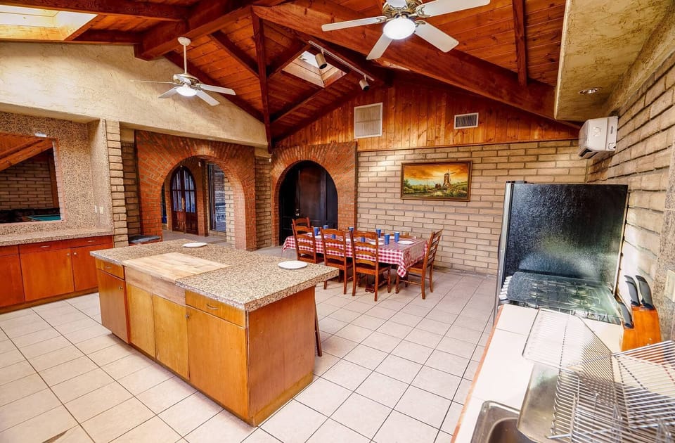 Giant Beach House Rental Vacation Percebu House San Felipe Mexico - kitchen side