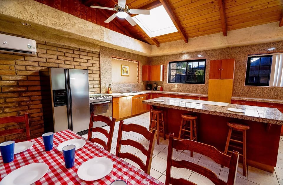 Giant Beach House Rental Vacation Percebu House San Felipe Mexico - diner table