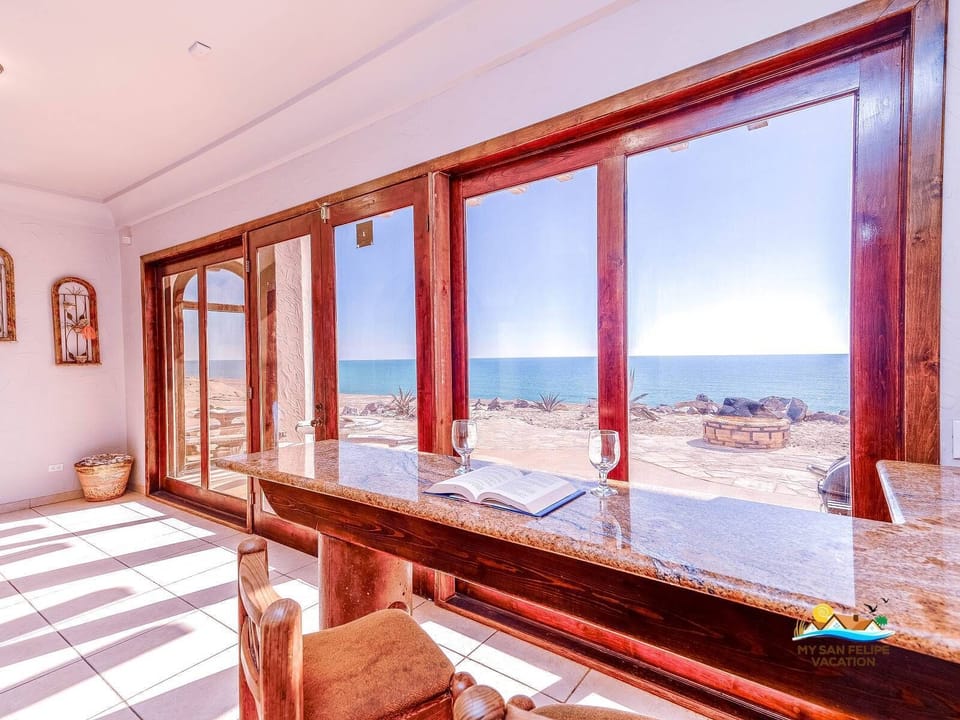 Unwind in the relaxing lounge area of Serenity by the Sea in San Felipe BC — perfect for reading or napping after the beach.
